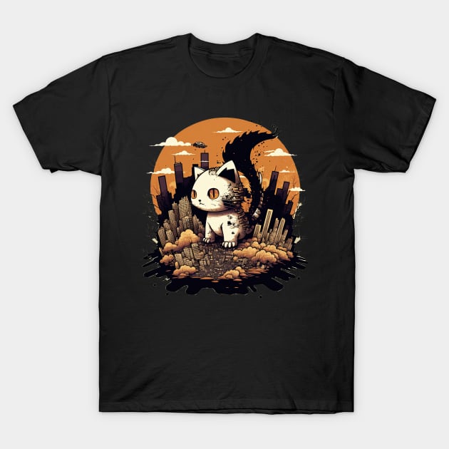 Catzilla burnout T-Shirt by JayD World